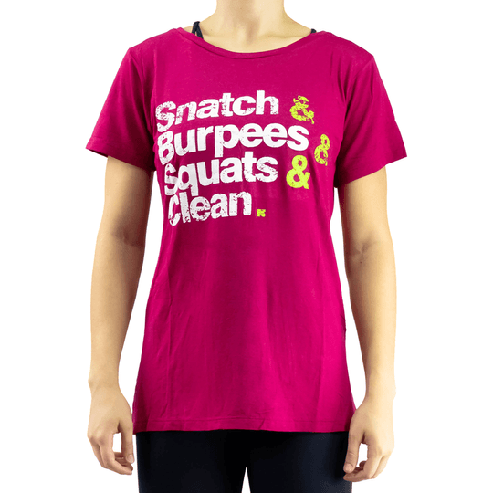 Camiseta Gladius Snatch Rosa Branca Feminina Cam Gld Snatch Rs Br F P