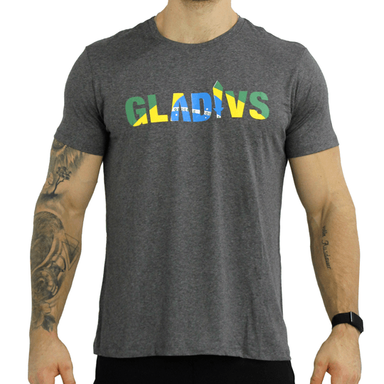 Camiseta Gladius Brasil Masculina Cam Gld Brasil Mescla M P